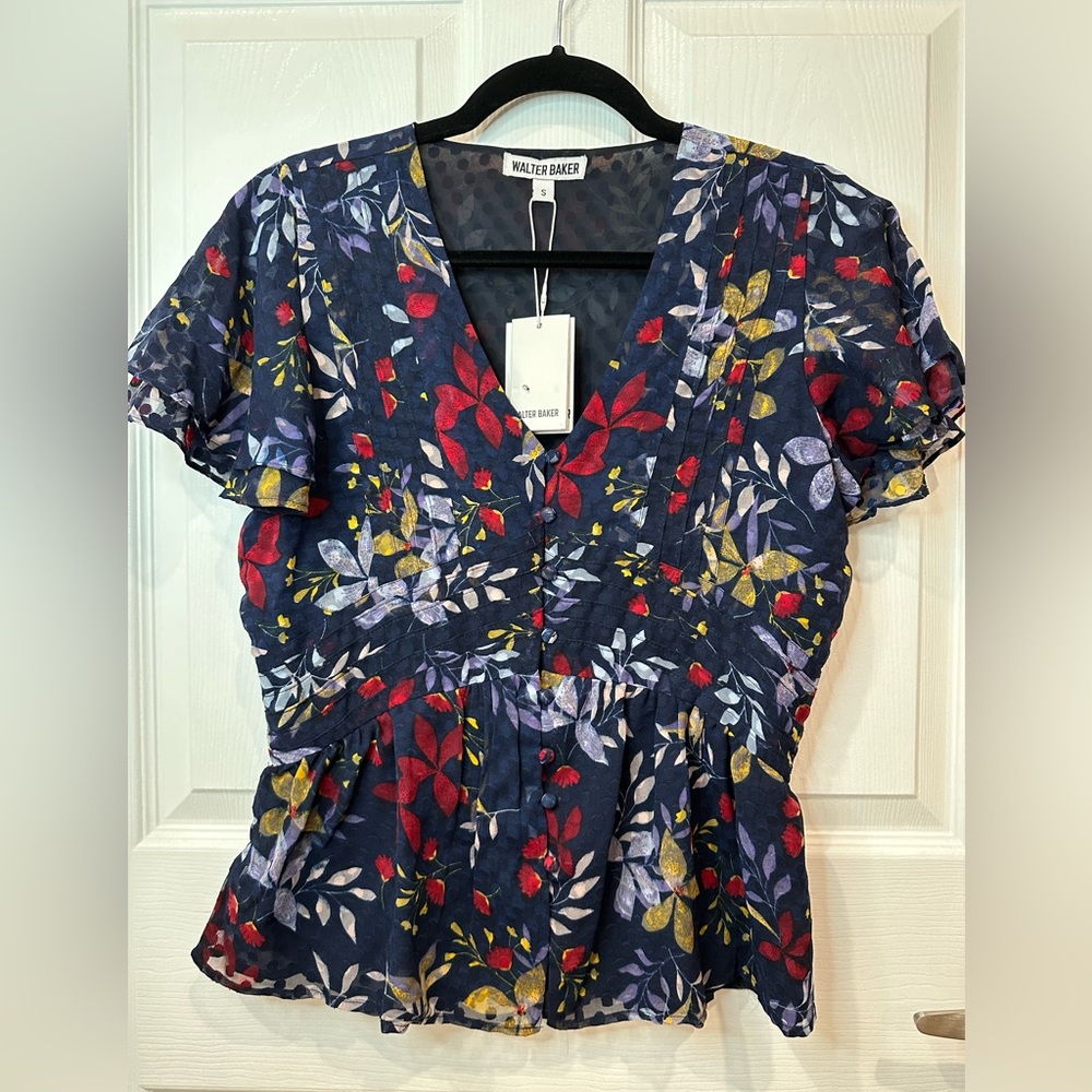 NWT Walter Baker Size S Blouse. Luxury High End Brand w Great Price. Never worn